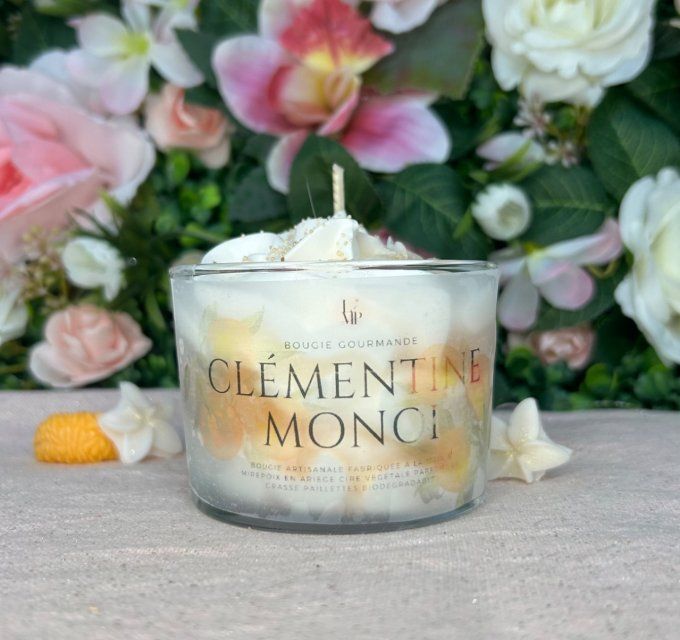 Bougie Gourmande Clémentine Monoi 