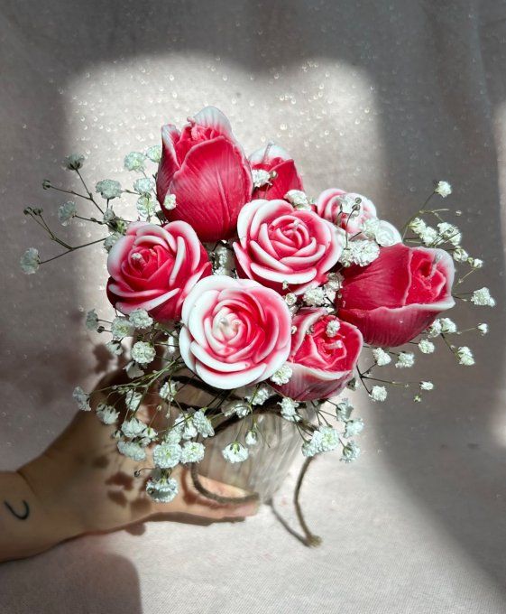 Grand Bouquet Parfumé avec Vase 