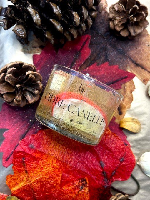 Bougie Gourmande Cidre Canelle 