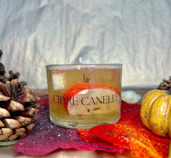 Bougie Gourmande Cidre Canelle 
